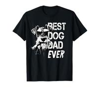 Hombre Schnauzer Dad Día del Padre Estilo Vintage Perro Camiseta