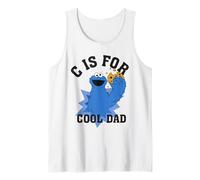 Hombre Sesame Street Father's Day C Is For Cool Dad Camiseta sin Mangas