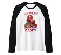 Hombre Sesame Street Father's Day Number One Daddy Camiseta Manga Raglan