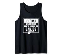 Hombre Si se Encuentra vagando Debe Estar Buscando Banjos un Jugador de Banjo Camiseta sin Mangas