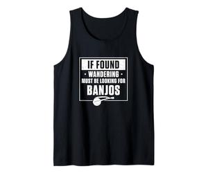 Hombre Si se Encuentra vagando Debe Estar Buscando Banjos un Jugador de Banjo Camiseta sin Mangas