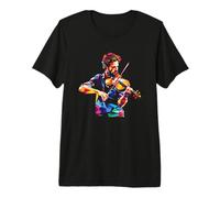 Hombre Silueta de Violinista Música barroca Camiseta Premium