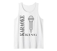 Hombre Simple minimalist Boy music evening King karaoke Camiseta sin Mangas