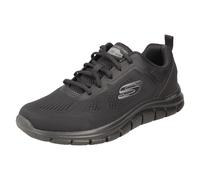 Skechers Track Broader, Zapatillas de Deporte Hombre, Black Mesh Pu, 43 EU