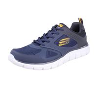 Skechers 232398 Nvy, Zapatillas Hombre, Ribete de Malla de Cuero Azul Marino, 47.5 EU