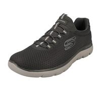 Hombre Skechers Punta Redonda sin Cordones Casual Tela Zapatillas Summits 52811