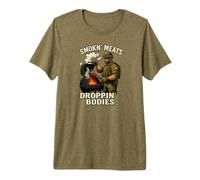 Hombre Smokn' Meats Droppin' Bodies Camiseta Premium