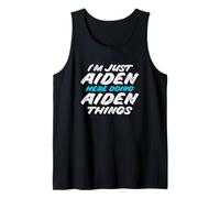 Hombre Solo Soy Aiden Aquí Haciendo Aiden Things Funny Name Camiseta sin Mangas