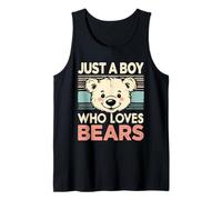 Hombre Solo un Chico Que ama a los Osos Camiseta sin Mangas