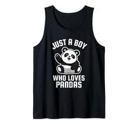 Hombre Solo un Chico Que ama a los Pandas Camiseta sin Mangas