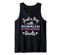 Hombre Solo un niño con raíces rusas Orgulloso niño de Rusia Camiseta sin Mangas
