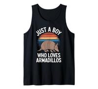 Hombre Solo un niño Que ama los Armadillos Wildlife Fan Kids Armadillo Camiseta sin Mangas