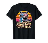 Hombre Solo un papá que regresó con The Milk Retro Dad Humor Camiseta