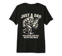 Hombre Solo Un Papá Que Siempre Volvió con Leche Camiseta Bigfoot Camiseta Premium