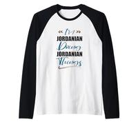 Hombre Soy jordano Haciendo Cosas jordanas Funny Jordan Lover Camiseta Manga Raglan