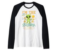 Hombre Soy la Fiesta alienígena del Rey del Camiseta Manga Raglan