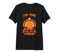 Hombre Soy The Papa Turkey Family Matching Thanksgiving Camiseta Premium