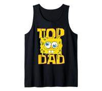Hombre Spongebob Squarepants Father's Day Top Dad Sponge Face Camiseta sin Mangas