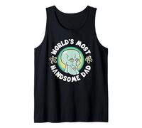 Hombre Spongebob Squarepants Father's Day World'S Most Handsome Dad Camiseta sin Mangas