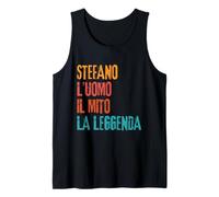 Hombre Stefano L'Uomo Il Mito La Leggenda Festa di Compleanno Camiseta sin Mangas
