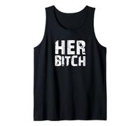 Hombre Su Perra Kinky Couples Outfit FemDom Maestro Esclavo Idea de Regalo Camiseta sin Mangas