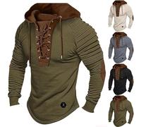 Hombre Sudadera con Capucha Ropa Casual y Deportiva Manga Larga Top Parte Superior Deportiva con Capucha Retro Empalme de Color Sudaderas con Capucha para Hombre Casual Top Calentador