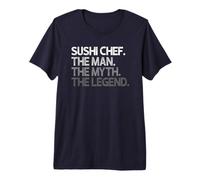 Hombre Sushi Chef Man The Myth Legend Gift Camiseta Premium