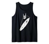 Hombre Tabla de Surf Surfing Surfer Cool Retro Vintage 90s Alt Metal Camiseta sin Mangas