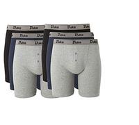 Hombre Talla Grande 6 Paquete Jersey Botón Fly Bóxers por Duke London - Múltiple, 5XL Cintura (51-53 Inches)