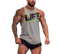 Hombre Tank Top Chalecos de Athletic sin Mangas Camisetas Elástica de Fitness sin Mangas Tank Top Sport Workout Fitness