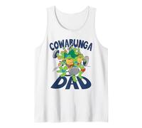 Hombre Teenage Mutant Ninja Turtles Father's Day Cowabunga Dad Camiseta sin Mangas