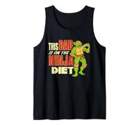 Hombre Teenage Mutant Ninja Turtles Father's Day Dad Ninja Diet Camiseta sin Mangas