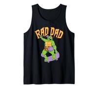 Hombre Teenage Mutant Ninja Turtles Father's Day RAD Dad Skateboard Camiseta sin Mangas