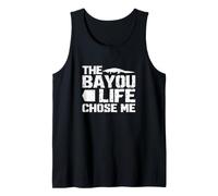 Hombre The Bayou Life Chose Me Funny Cazador de caimanes de Caza Camiseta sin Mangas