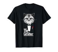 Hombre The CatFather - Camiseta de gato divertido para regalar a los dueños de gatos Camiseta