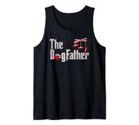 Hombre The DogFather, Funny Dog Dad Fathers Day and Christmas Camiseta sin Mangas