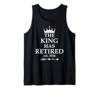 Hombre The King Has Retired Sign,Im Retired EST 2026 Retirement Men Camiseta sin Mangas