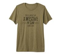 Hombre This Is What An Awesome Abba Looks Like Camisa Hebrea para Papá Camiseta Premium