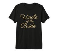 Hombre Tío de la Novia, Boda & Novia, Fuente Tan Script Camiseta Premium