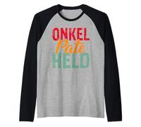 Hombre tío Padrino héroe Padrino Sobrina y Sobrino Camiseta Manga Raglan
