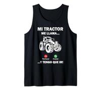 Hombre Tractorista Agricultor Regalo Granjero Mi Tractor Me Llama Camiseta sin Mangas