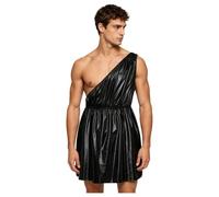 Hombre Traje Toga Romano Fiestas Griego Hombres Antiguo Dios Azul Negro XXL