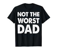 Hombre Trendy Apparel Father's Day Not The Worst Dad Large Text Camiseta