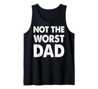 Hombre Trendy Apparel Father's Day Not The Worst Dad Large Text Camiseta sin Mangas