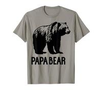 Hombre Trendy Apparel Father's Day Papa Bear Grizzly Bear Camiseta