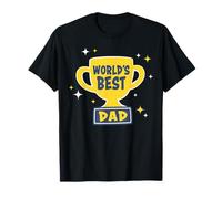 Hombre Trendy Apparel Father's Day World'S Best Dad Gold Trophy Camiseta