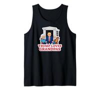 Hombre Trump Loves Grandpas Grandpa Father's Day Camiseta sin Mangas
