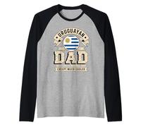 Hombre Uruguayan Dad Just Like A Normal Dad Except Much Cooler Camiseta Manga Raglan