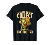 Hombre Vamos a cobrar el impuesto de papá, Divertida Rana, Papá, Día del Padre Camiseta