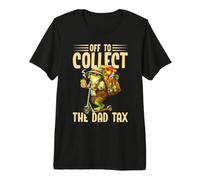 Hombre Vamos a cobrar el impuesto de papá, Divertida Rana, Papá, Día del Padre Camiseta Premium